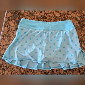 lululemon athletica Light Blue Polka Dot Skirt